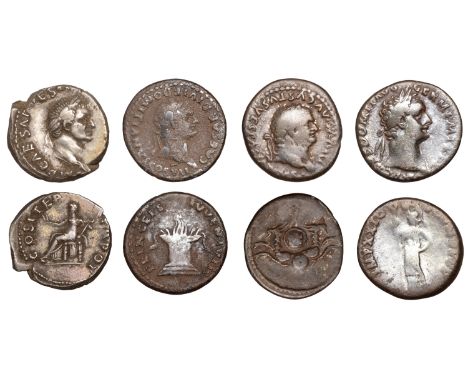 Vespasian (69-79), Denarius, 70, laureate head right, rev. Pax, draped, seated left, holding branch and winged caduceus, 3.04