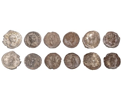 Clodius Albinus (Cæsar 193-195), Denarius, 194-5, bare head right, rev. Minerva, helmeted and draped, standing left, holding 
