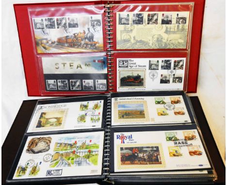 A ring bound album containing Special Railway FDCs - sold with another containing assorted commemorative FDCs