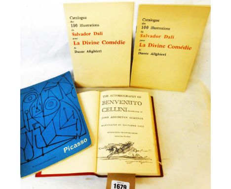 Art Ephemera: comprising two first edition French copies of Dali Le Divine Comedy catalogue, first edition 1946 DAL illustrat