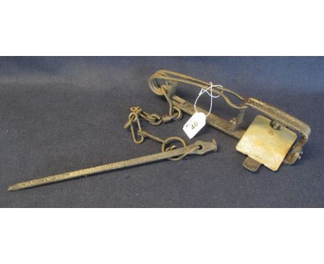 Early 20th Century metal hunting trap.(B.P. 24% incl. VAT)