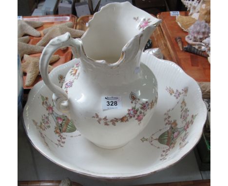 Devonware jug and basin set.(B.P. 24% incl. VAT)