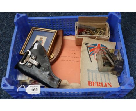 Collection of military ephemera and souvenir items referring to a member of the Oxford and Bucks Light Infantry particularly 
