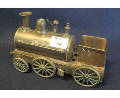 Vintage tin plate steam engine marked 'Dragon'. (B.P. 24% incl. VAT)