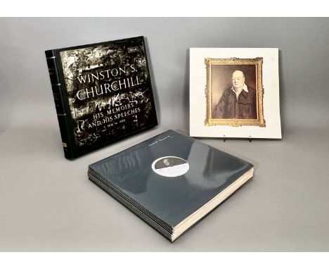 Vinyl: a Decca 12 LP album set 'Winston S Churchill, His Memoirs and His Speeches, 1918 to 1945' - WSC1-12, in the original s