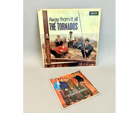 The Tornados: a rare vinyl LP album 'Away from it all with The Tornados' - Decca mono LK 4552; together with a 7in single by 