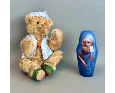 A Steiff limited edition Ars Mundi 'Schatzi' teddy bear by Ernst Fuchs - c.2002, no. 0039 of 2002 issued, the golden mohair b