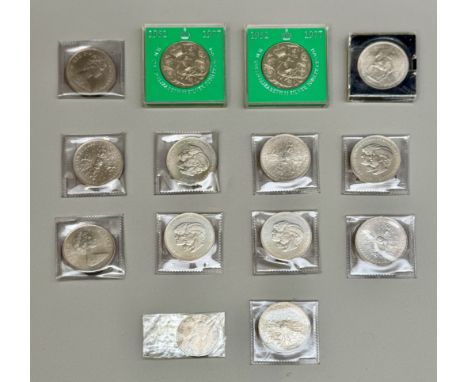A small collection of coins and commemoratives - including United States Morgan Dollar, 1898, silver, Liberty head;&nbsp;Braz