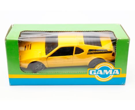 Gama BMW-Sportwagen M1, Nr. 3801, Kunststoff, mit Fernbedienung, L 26, OK, Z 2