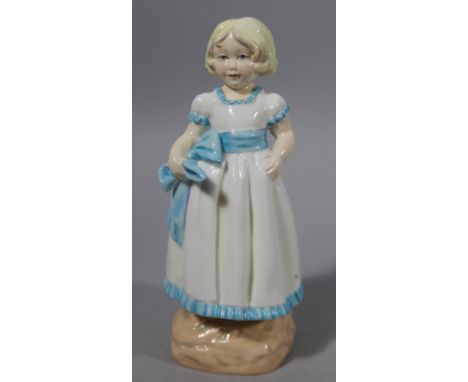 A Royal Worcester figure, Mondays Child Is Fair Of Face, no. 3257, printed marks beneath, 16cm high.