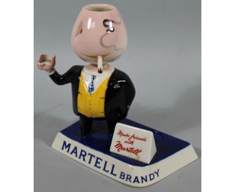 A Carltonware Martell brandy advertising Make friends With Martell figure group, polychrome decorated in pink, yellow, blue a