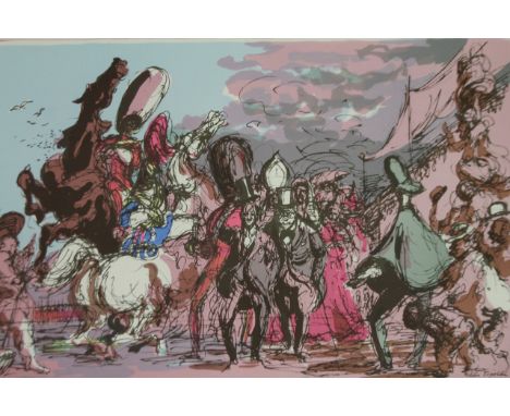 After Feliks Topolski. This England, lithograph, School Print Series, Baynard Press, 48cm x 75cm. 