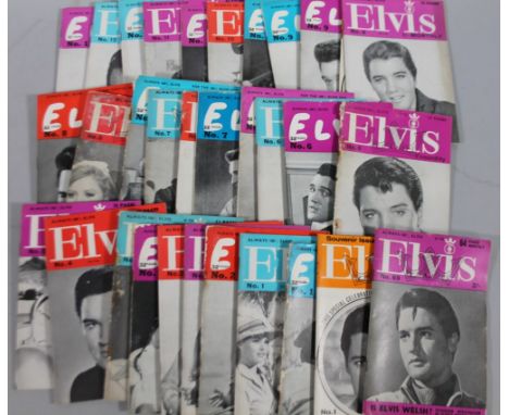 Various early and original Elvis monthly magazines, to include Issue 1, another fifth year no. 1, various others to include n