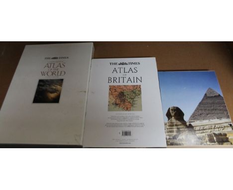 Books, to include Folio Society Wonders Of The World, The Times Atlas Of Britain, etc. (3)