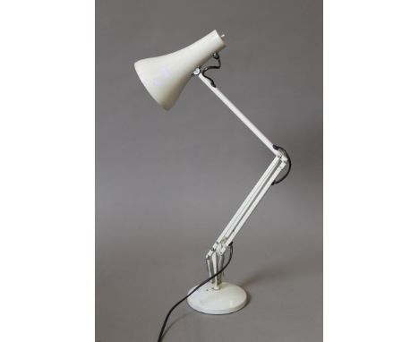 A white angle poise lamp, model number 90.