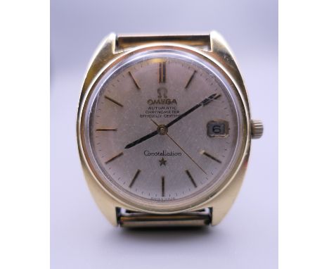 A gentleman's Omega Constellation Automatic Chronometer wristwatch. 3.75 cm wide.