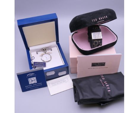 Two boxed watches, Ted Baker and Rotary. 