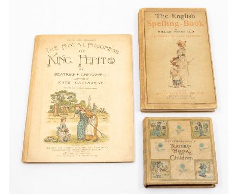Greenaway, Kate. Birthday Book for Children, 12 colour litho plates &amp; 36 tinted illustrations, some light foxing, several