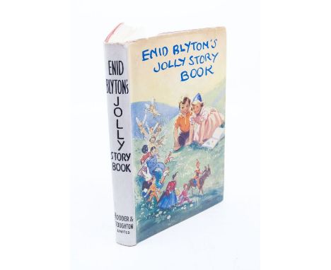 Blyton, Enid. SIGNED COPY. Jolly Story Book, illustrated by Eileen Soper, published by Hodder &amp; Stoughton, 1944, 1st edit