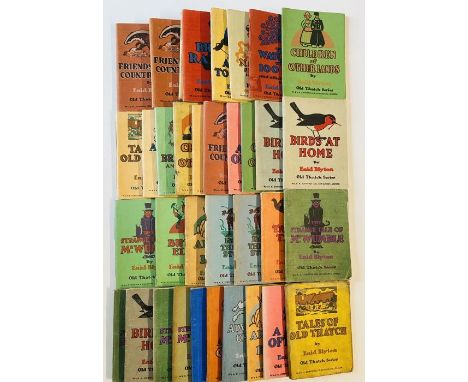 Blyton, Enid. The “Old Thatch” series. 35 titles, some duplicates, 1934-1960, all illustrated, all in linen soft covers or ca
