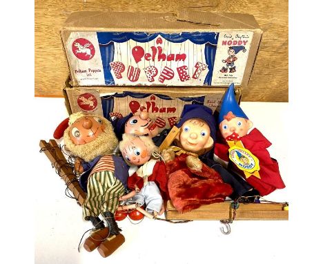 Blyton, Enid. Noddy Pelham Puppet boxed model in original tissue, box damaged to corners and flap; a variant Noddy model, sma