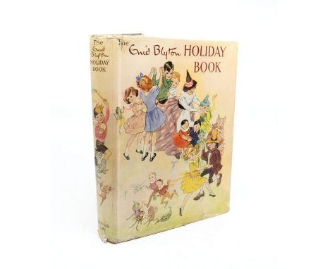 Blyton, Enid. SIGNED COPY. Holiday Book, various illustrators, published by Sampson Low, n.d., 1st edition. Dustwrapper by Hi