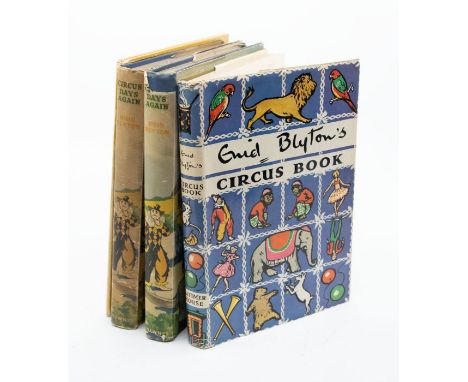Blyton, Enid. Circus Days Again, illustrated by E H Davie, published by G Newnes, 1942, 1st edition, dustwrapper (plus anothe