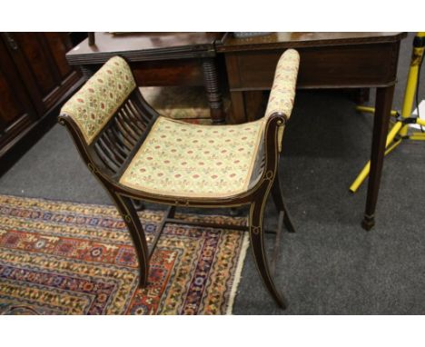 with tapestry upholstery