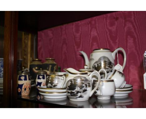 including cups, saucers, coffee pot and other wares Provenance: The Michael Yeats Collection