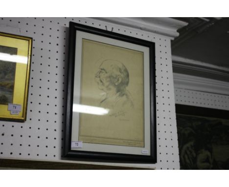 portrait from the Irish Press, Christmas 1938, framed