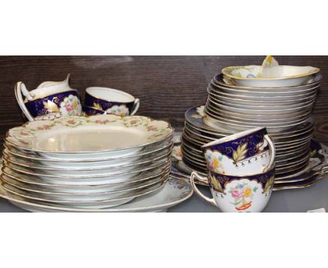FLORAL AND GILT PART TEA SET
along with various other ceramics including Limoges dishes, floral and gilt coffee cups and sauc