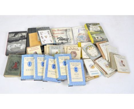 A collection of vintage books, to include various Beatrix Potter books, Life and Adventures of Robinson Crusoe, Alice's Adven