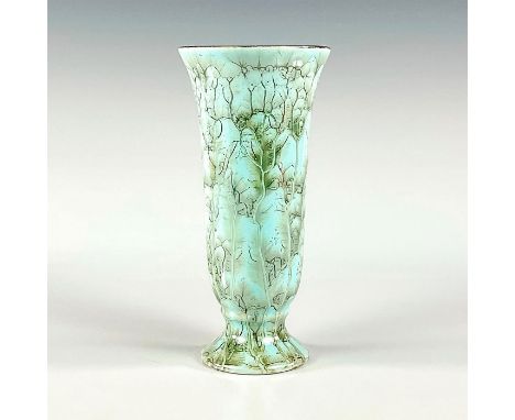 Turquoise with lustre finish and branch patterning.Hand Painted Made In Holland on bottom. This item has no reserve. Dimensio