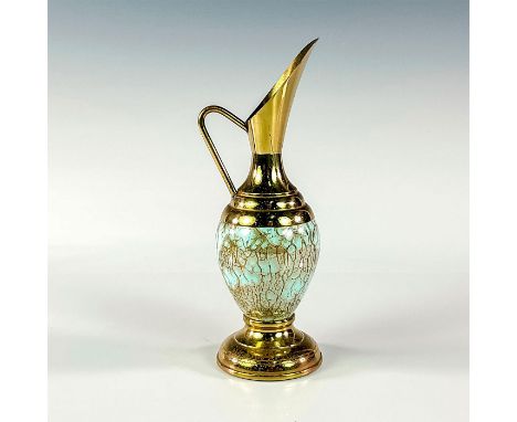 Turquoise toned with lustre finish &amp; branch patterning. With handle.Holland on bottom. This item has no reserve. Dimensio