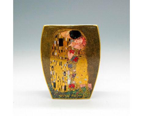 White porcelain with overlaid, gilded portrait. Goebel backstamp. Gustav Klimt signature. Artist: Gustav KlimtDimensions: 3.5