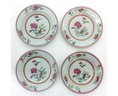 Floral decor, 23 cm. in diameter, light fritting on edges.