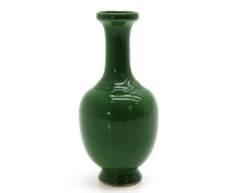 Green glaze, Kangxi mark, 16 cm. tall.