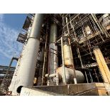 Extraction Column in Stainless Steel 316, 1.7m x 15.6m, Rotating Plates Type, with an Electric Moto