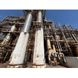 Re-extraction Column with Rotating Plates in Stainless Steel 304, 1.7m x 18.4m with Electric Motor,