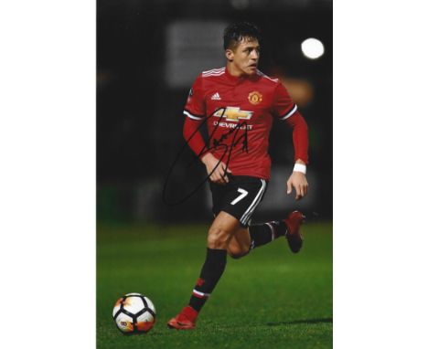 Alexis Sanchez signed Manchester United 12x8 colour photo. Alexis Alejandro Sánchez Sánchez ( born 19 December 1988), also kn