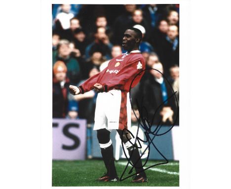 Andy Cole signed Manchester United 12x8 colour photo. Andrew Alexander Cole (born 15 October 1971) is an English former profe