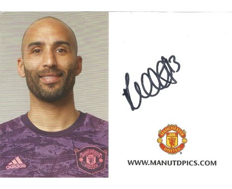 Football Lee Grant signed 6x4 Manchester United colour promo photo. Lee Anderson Grant (born 27 January 1983) is an English p