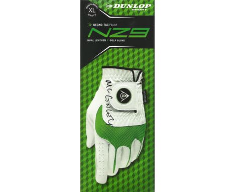 Golf Paul McGinley signed White Dunlop Golf Glove. Good condition Est.