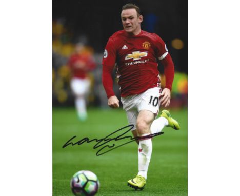 Wayne Rooney signed Manchester United 12x8 colour photo. Wayne Mark Rooney (born 24 October 1985) is an English professional 