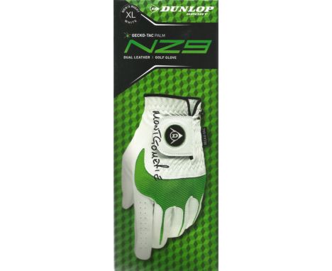 Golf Colin Montgomerie signed White Dunlop Golf Glove. Good condition Est.