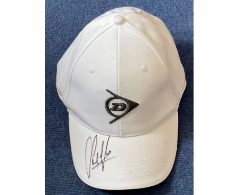 Sandy Lyle signed Dunlop golf cap. Alexander Walter Barr Lyle MBE (born 9 February 1958) is a Scottish professional golfer. L