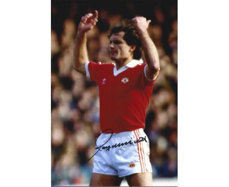 Ray Wilkins signed Manchester United 12x8 colour photo. Raymond Colin Wilkins, MBE (14 September 1956 - 4 April 2018) was an 