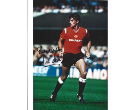 Kevin Moran signed Manchester United 12x8 colour photo. Kevin Bernard Moran (born 29 April 1956) is an Irish former footballe