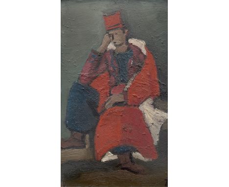 Helmut Kolle (Berlin 1899 – 1931 Chantilly). Spahi. Um 1924/31Öl auf Pappe.  52,5&nbsp;×&nbsp;30,5&nbsp;cm (20&nbsp;⅝&nbsp;×&