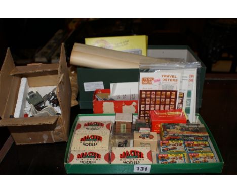 Master 00 gauge models nos. 4, 12, 38 and 50 in original boxes, Merit 00 and HO gauge boxed station accessories nos. 5059, 50